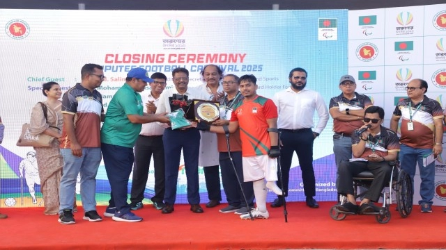 Amputee football training and trial organized by NPCB